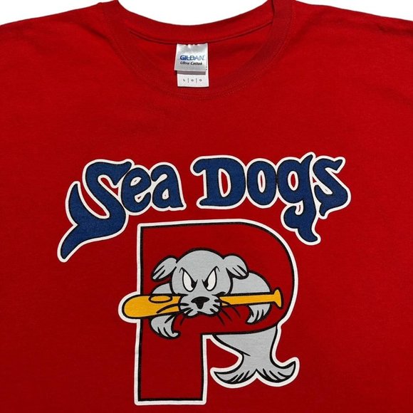 Y2K Sea Dogs Baseball T-Shirt - Picture 3 of 3